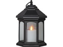 Star Trading Laterne Linta Outdoor, Schwarz, 26 cm, Timerfunktion