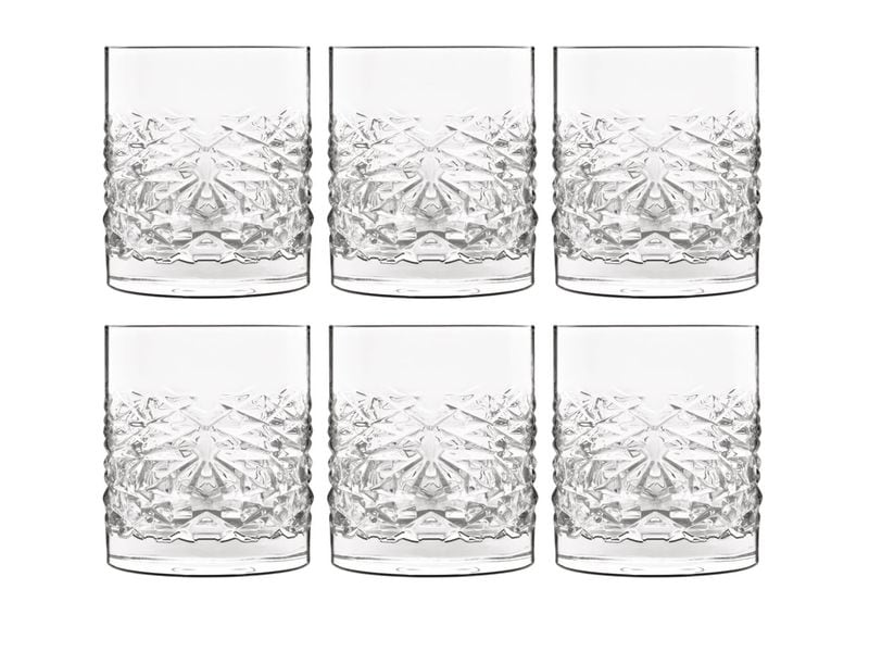 [2121745] Luigi Bormioli Whiskyglas Mixology Textures 38 cl, 6 Stück. Transparent