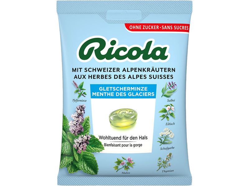 [2127451] Ricola Bonbons Gletscherminze Beutel 125 g