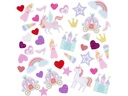 Creativ Company Moosgummi-Set Einhorn und Prinzessin Lila-Pink, 150 Stück