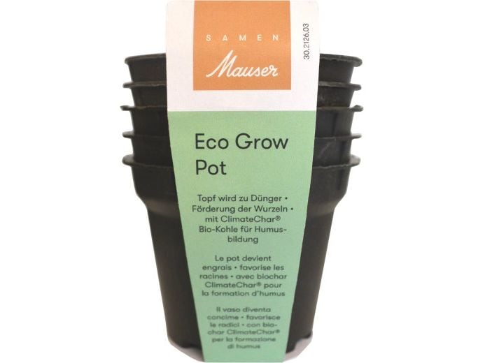 [2024484] Samen Mauser Pflanzentopf EcoGrow Schwarz