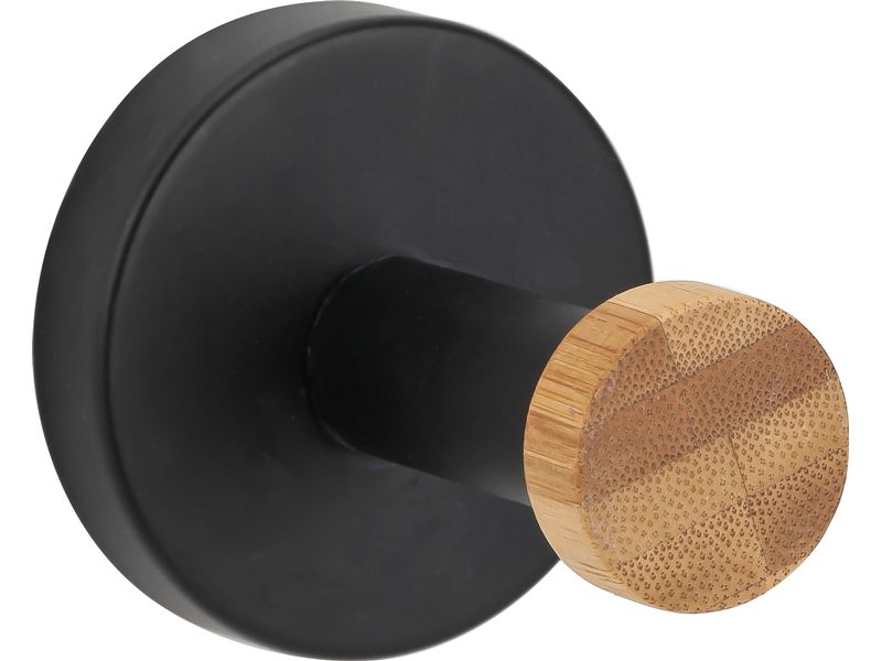 [2059807] spirella Handtuchhaken Iana Schwarz & Bambus