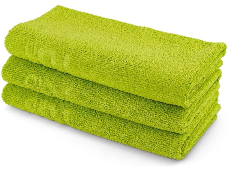 [2092107] 21CARS Edgeless Mikrofaser-Handtuch 3er-Set 40 x 40 cm Grün