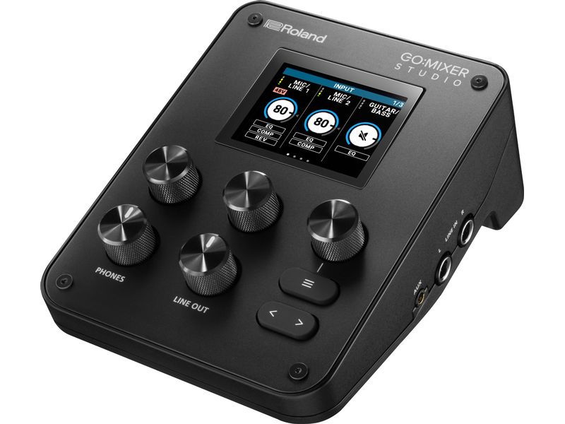 [2101124] Roland Mischpult GO:MIXER Studio, Audio Interface USB-C, Schwarz