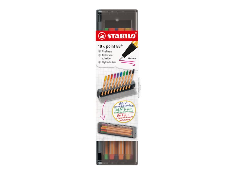 [1957697] STABILO Fineliner Point 88, 0.4 mm, Mehrfarbig