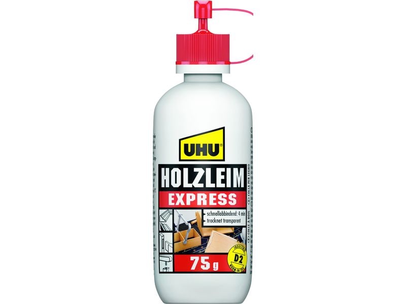 UHU Holzleim express D2 75g, Weiss