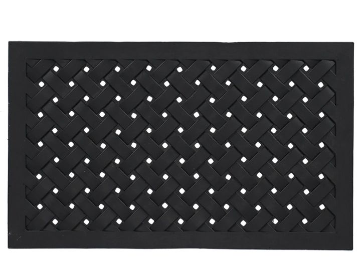 Esschert Design Türmatte Gummi geflochten 76 cm x 45.5 cm