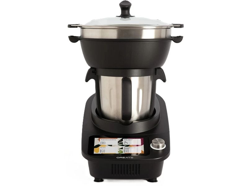[2108191] Create Küchenmaschine Chefbot Touch Pro Connect Schwarz/Silber