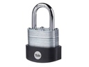 Yale Vorhängeschloss Y125B 40/22 Silber Stahl