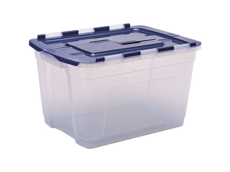 [2025273] Fellowes Aufbewahrungsbox Bankers Box ProStore 55 l Blau/Transparent