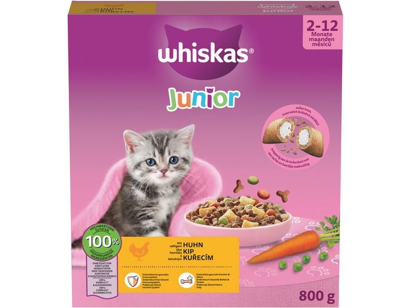 Whiskas Trockenfutter Junior Huhn 800 g