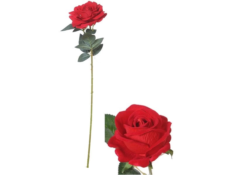 [2082836] CHALET Kunstblume Rose Rot, 74 cm