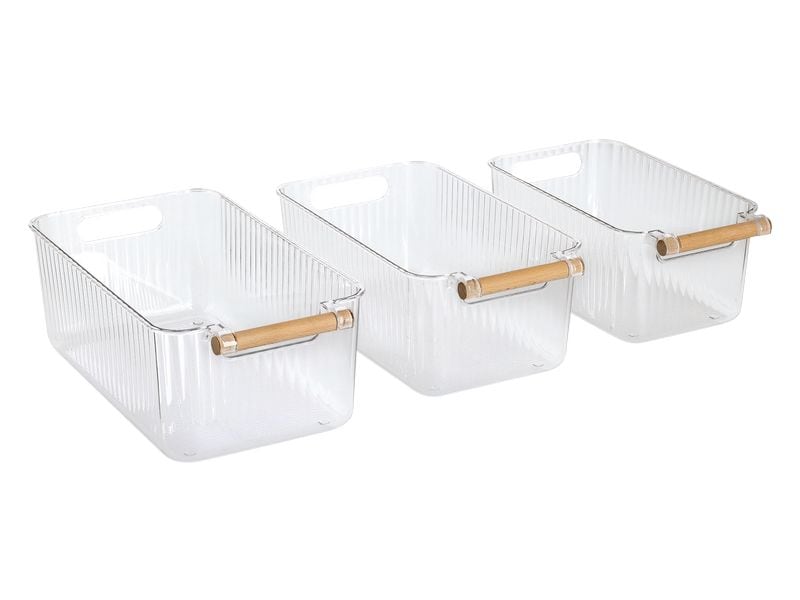 Zeller Present Küchenschrank-Organizer 3-teilig Kunststoff Bambus 3-teilig