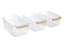 Zeller Present Küchenschrank-Organizer 3-teilig Kunststoff Bambus 3-teilig