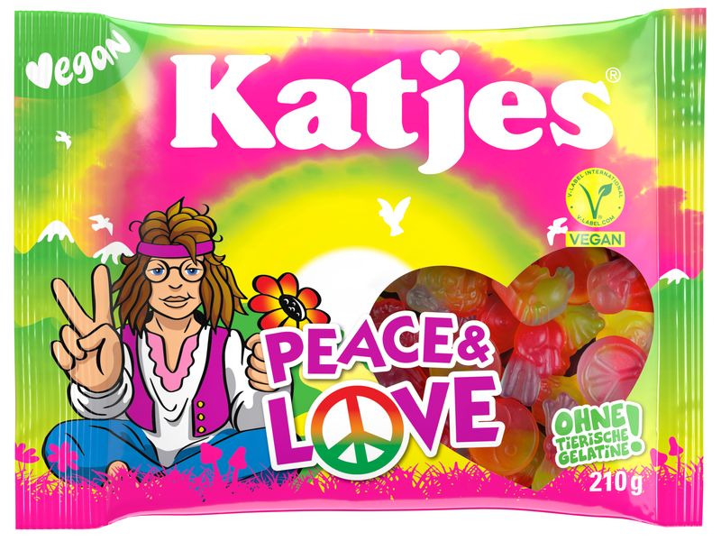Katjes Gummibonbons Katjes Peace und Love 210 g