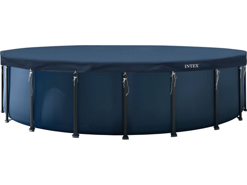 [2050481] Intex Pool-Abdeckplane Allwetter-Deluxe 6.1 m x 20 cm, Dunkelblau