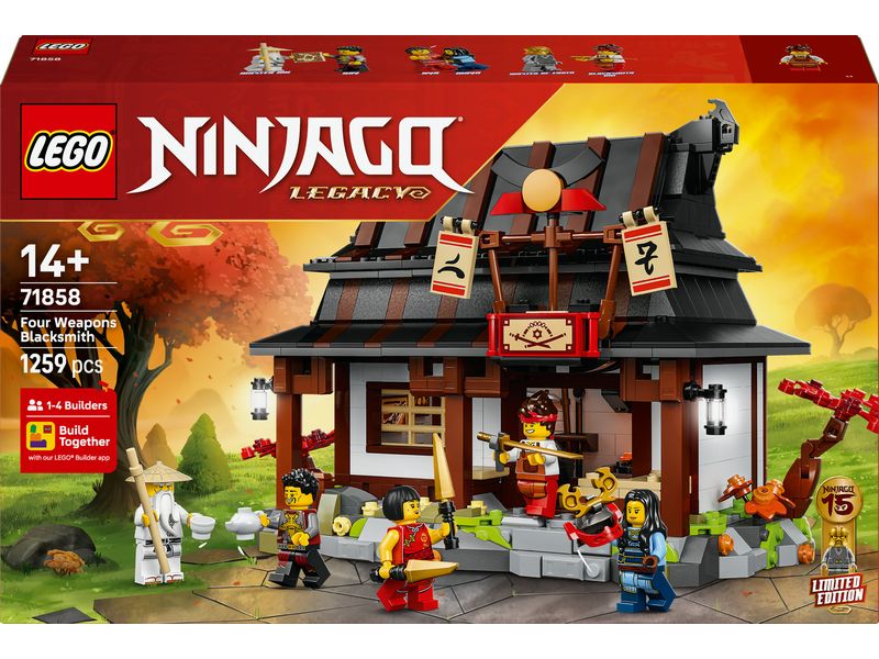 [1989082] LEGO® Ninjago 15-jähriges Jubiläum der Vier-Waffen-Schmiede 71858