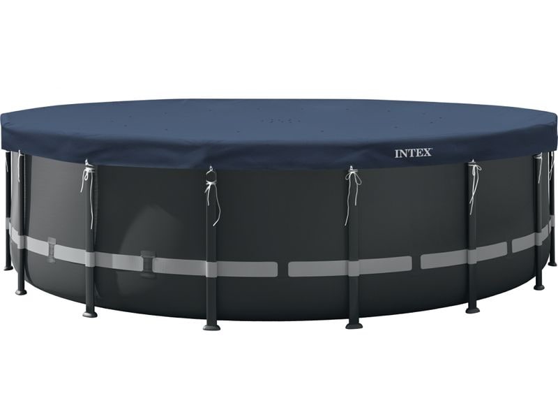 [2050480] Intex Pool-Abdeckplane Allwetter-Deluxe 5.4 m x 20 cm, Dunkelblau