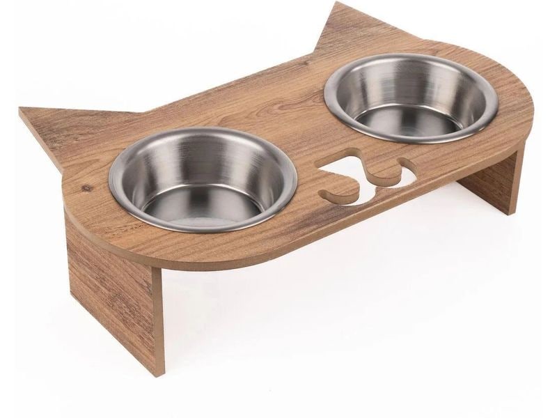 [2106957] Paws & Whiskers Futterbar mit Näpfe Apvm4
