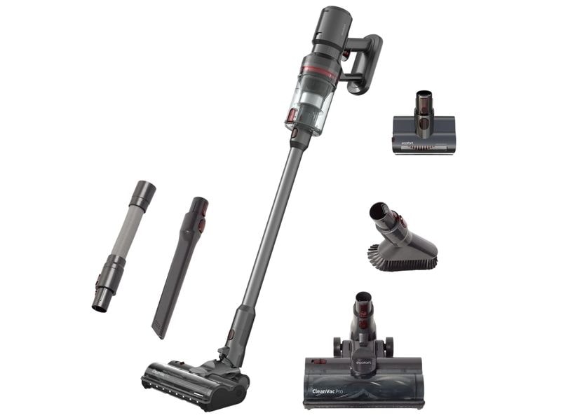 Ecofort Akku-Hand- und Stielsauger ecoQ CleanVac Pro Animal Schwarz
