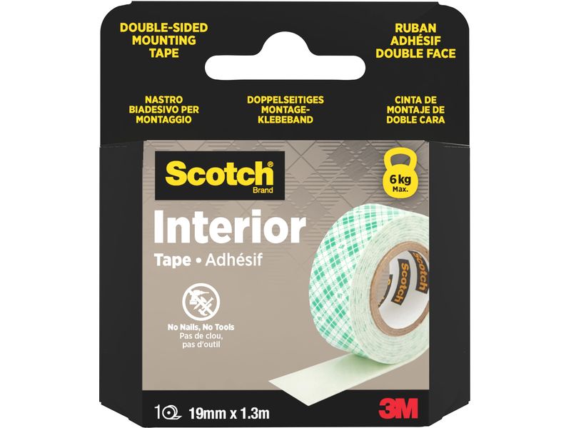 Scotch Montageband 19 mm x 1.3 m, Grün/Weiss