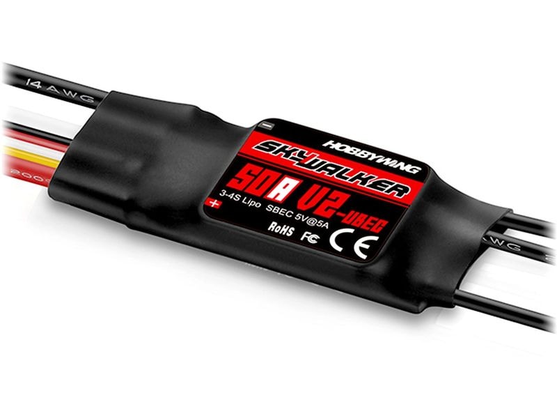 Hobbywing Brushless-Antriebsset Skywalker V2 50A 3-4s, 5A BEC