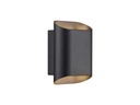 Nordlux Wandleuchte Nico 22 Round Max 15W, GU10, IP54, Schwarz