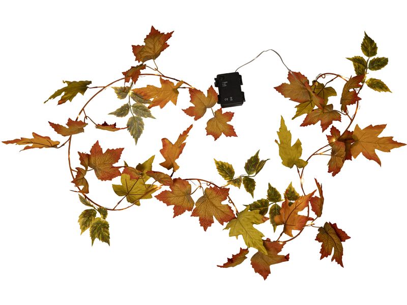 Star Trading Girlande Autumn Indoor, Orange, 10 cm Höhe