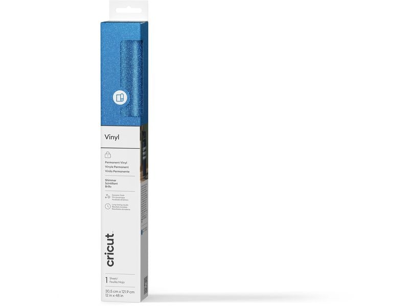 Cricut Vinylfolie Permanent 30.5 x 122 cm, 1 Stück, Blau