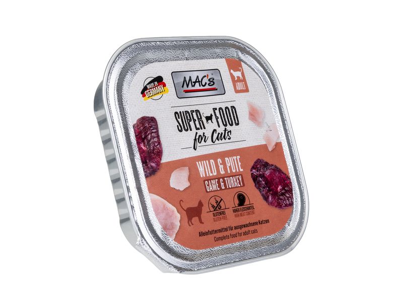[2092527] MAC's Vetcare Nassfutter Cat Wild und Pute 100 g