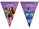 We fiesta Party Girlande Flaggen K-Pop Demon 1.8 m, Mehrfarbig