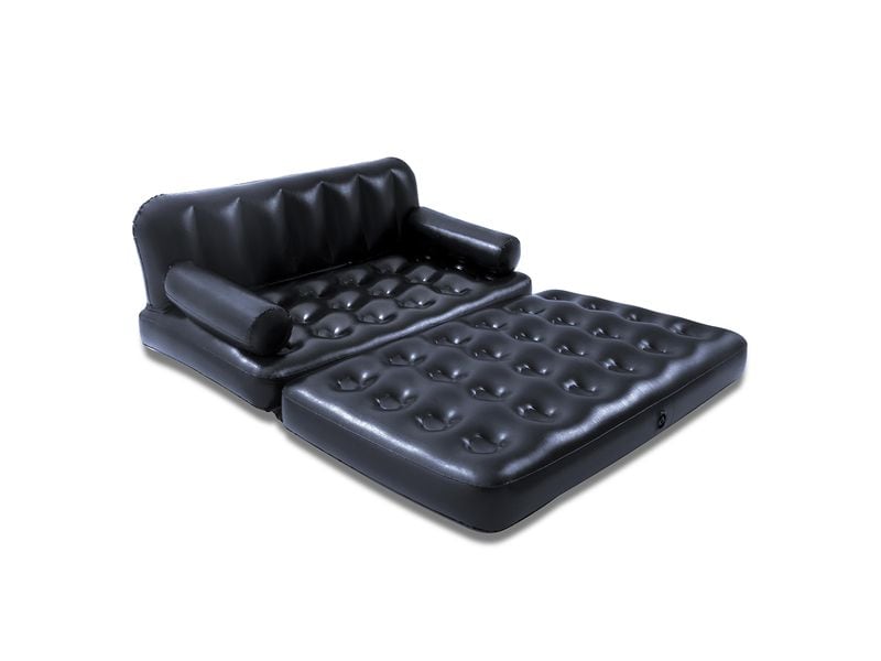 Bestway Aufblasbares Sofa Multi-Max, 5 in 1 Schwarz, 188 x 152 cm