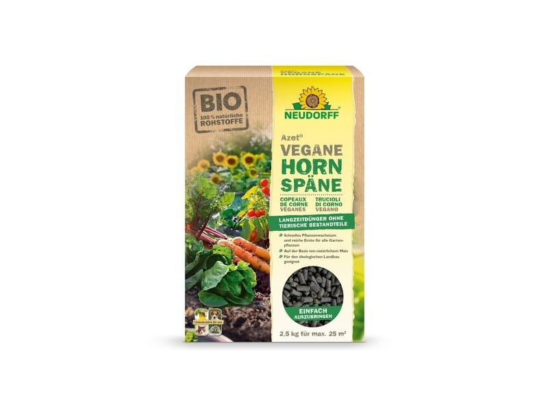 Neudorff Stickstoffdünger Azet Vegane Hornspäne 2.5 kg Vegane, 2.5 kg