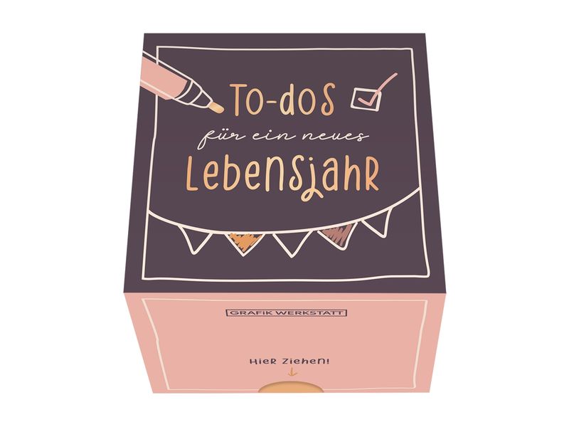 [1939262] Grafik Werkstatt Message in a Box To-dos für ein neues Lebensjahr