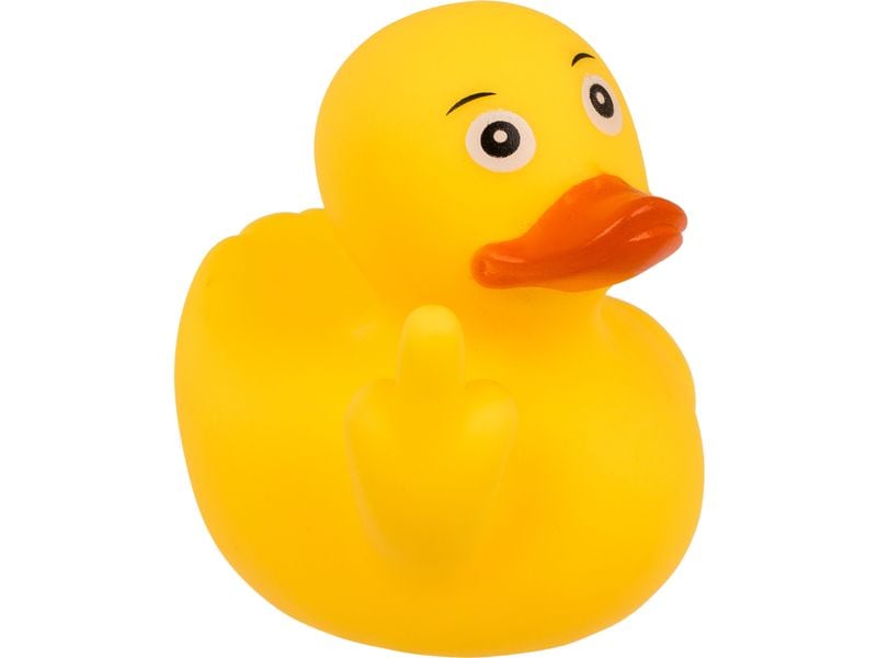 [2094603] Trendcompany Badeente Mittelfinger