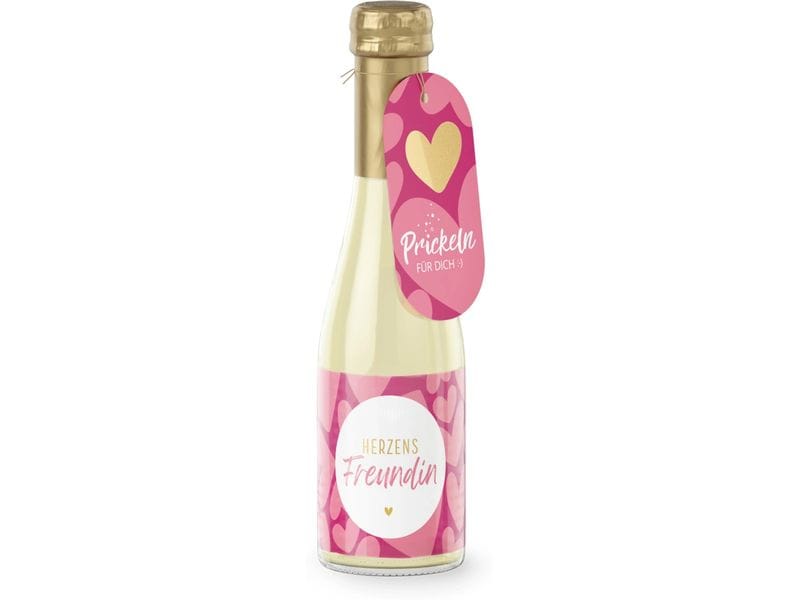 [2094626] Trendcompany Geschenkidee Schaumwein Herzens Freundin 0.2 L