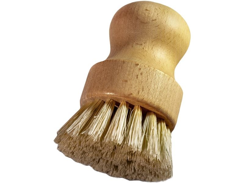Gusskoenig Holz-Spülbürste mit Sisalborsten für Gusseisen