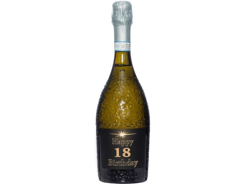 [1946738] Dreams and Fantasy Geschenkidee Prosecco dark Happy Birthday 18 750 ml