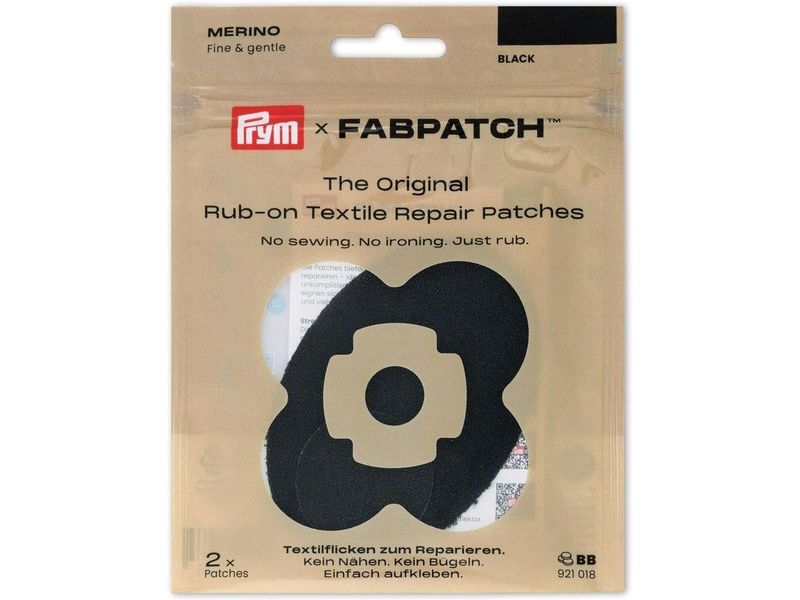 [2128399] Prym Prym Rub-on Patch MERINO Schwarz