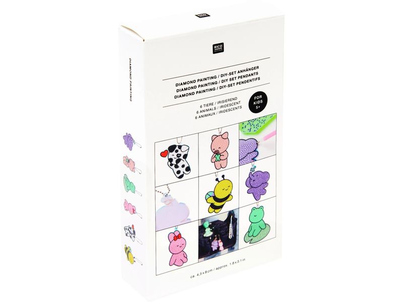 [2001264] Rico Design Diamond Painting DIY-Set, Tiere