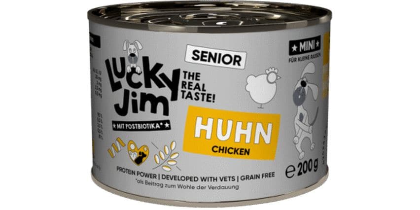 [1974542] Lucky Jim Nassfutter Mini Senior Huhn 200 g