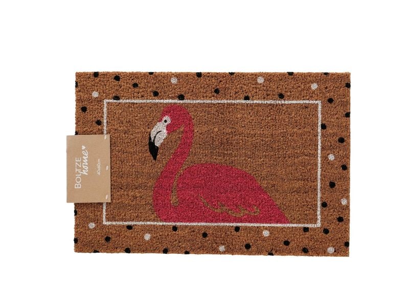 Boltze Fussmatte Flamingo 60 x 40 cm, Mehrfarbig