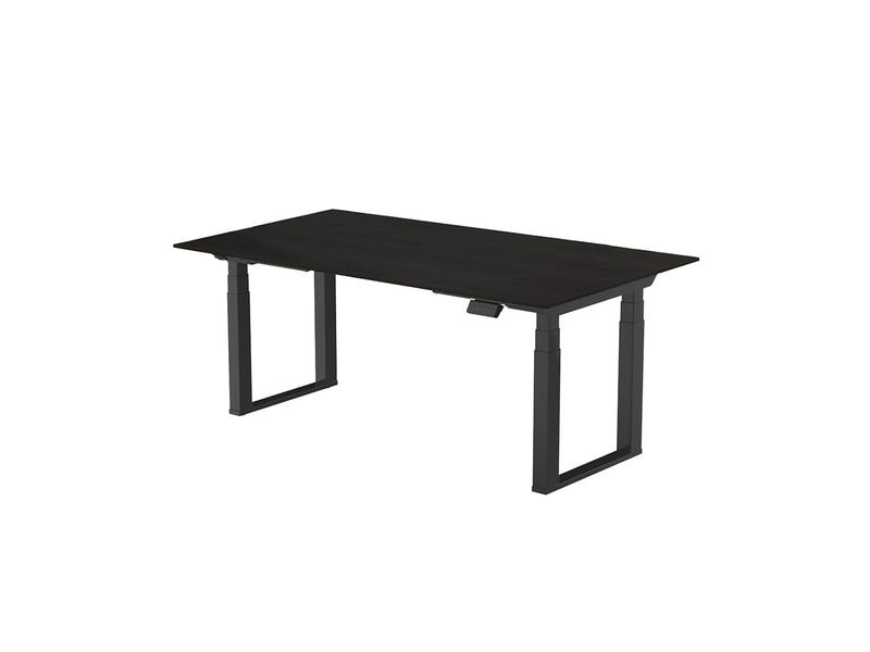 [2087749] Contini höhenverstellbarer Bürotisch 1.8 x 0.8 m Schwarz/Schwarz