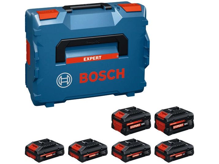 [2103312] Bosch Professional Akku 4x EXBA18V-40 + 2x EXBA18V-80 L-BOXX