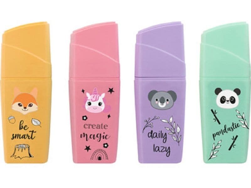 Eberhard Faber Textmarker Mini Animal 4 Stück