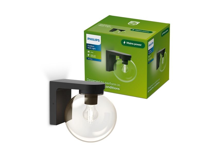 Philips Wandleuchte Ulio, E27, 25W, IP44