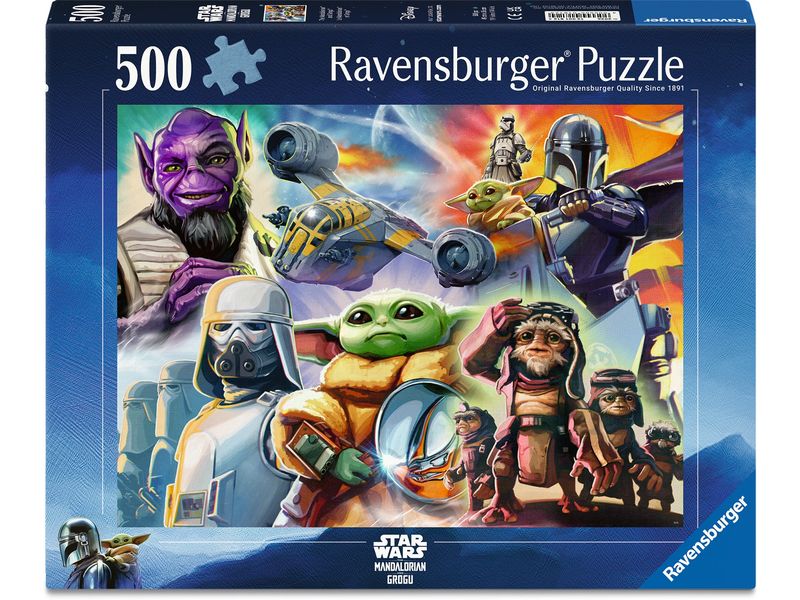 Ravensburger Puzzle The Mandalorian und Grogu 500 Teile