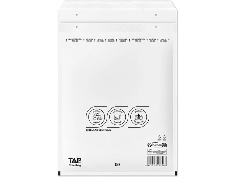 [2128177] Antalis Luftpolstertasche TAP Comebag, Grösse E, Weiss, 100 Stück