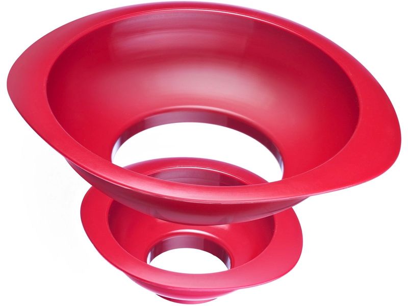 [2136457] Westmark Trichter Twix 2-teilig, Rot