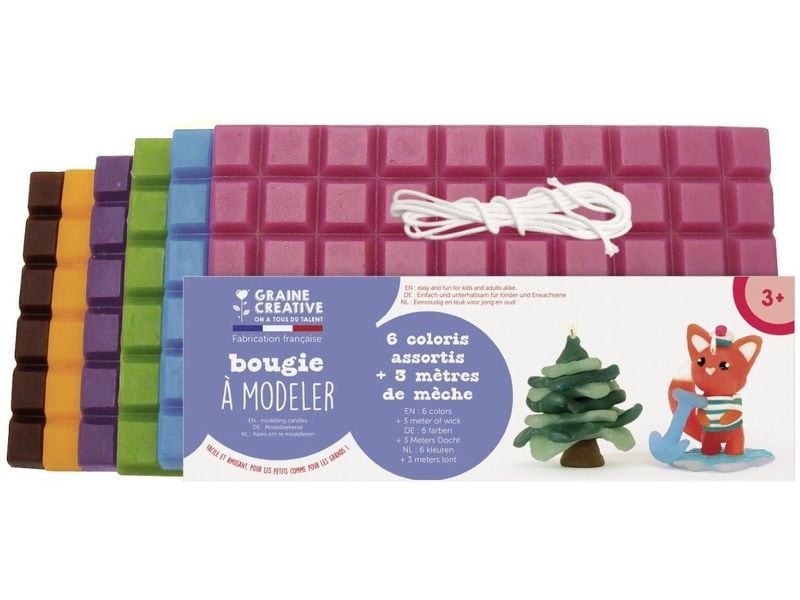 [2087797] Graine Créative Graine Créative Modellierkerze Intensiv Nr. 2 6 x 175 g